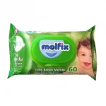 Бебешки пелени гащи Molfix - Midi 3, 60 броя + Подарък мокри кърпи