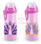 Чаша NUK - Sports Cup с клапа, 450 ml, 24+ месеца, Chameleon, розова