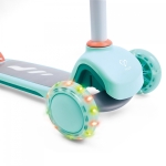 Детска тротинетка Hape - Със светещи колела, Тюркоаз