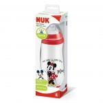 Шише NUK - Sports cup, Mickey, 450 ml, 24+ месеца, сиво
