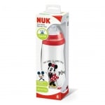 Шише NUK - Sports cup, Mickey, 450 ml, 24+ месеца, бяло с червено