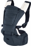 Ергономично кенгуру 3 в 1 Chicco - Hip Seat, Pirate Black