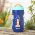 Неразливаща се термо чаша с твърд накрайник Tommee Tippee, 260 ml Синя