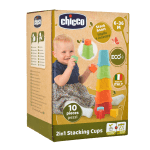 Детска играчка 2 в 1 Chicco - Кула с чаши