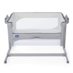 Бебешка кошара с падаща страна Chicco - Next 2 Me Magic Evo, Grey Mist