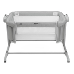 Бебешка кошара с падаща страна Chicco - Next 2 Me Magic Evo, Grey Mist