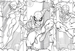 Двулицев пъзел Lisciani - Spiderman, 2 x 60 части