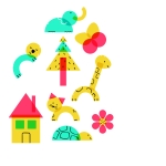 Творчески комплект Hape - Цветове и форми, 179 части