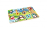 Дървен пъзел J′adore - Животни, 11 части