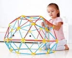 Конструктор от бамбукови пръчки Hape - Flexistix, Геодезически структури