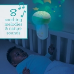 Музикална въртележка с проектор 3 в 1 Infantino - Зелена