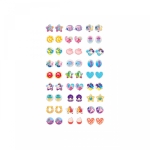 Комплект обеци стикери Craze - Galupy, Русалка, 54 броя