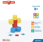 Магнитен конструктор Geomag - Magicube, Съставяне на думи, 55 части