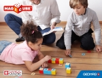 Магнитен конструктор Geomag - Magicube, Съставяне на думи, 55 части