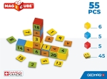 Магнитен конструктор Geomag - Magicube, Математика, 55 части