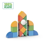 Магнитен конструктор Geomag - Magicube, Малък свят, 25 части