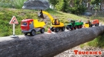 Детска играчка Lena Truckies - Трактор с ремарке, 36 сm