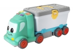Интерактивна играчка 3 в 1 Infantino - Строителен камион, Меки цветове