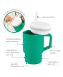 Силиконова чаша със сламка Infantino, 270 ml, Жълта