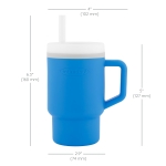 Силиконова чаша със сламка Infantino, 270 ml, Жълта