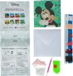 Поздравителна картичка с диамантен живопис Craft Buddy - Мики Маус