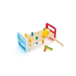 Дървен комплект Hape - Игра с чукче, Дъга