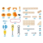 Дървен конструктор Hape - Млад изобретател, Делукс