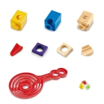 Дървена игра Hape - Quadrilla, Двустранна спирала, 9 части