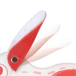 Дървена играчка за дърпане Hape - Заек на колела