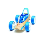 Детска играчка от бамбук Hape - Количка, Звяр