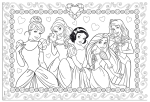 Двулицев пъзел Lisciani - Disney Princess, 108 части