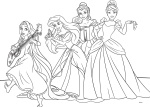Двулицев пъзел Lisciani - Disney Princess, 35 части