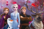Двулицев пъзел Lisciani - Frozen, 2 х 24 части