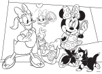 Двулицев пъзел Lisciani - Minnie Mouse, 35 части