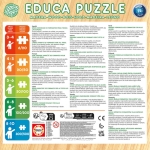 Детски дървен пъзел Educa - Дисни животни, 2 х 16 части