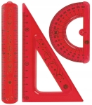 Геометричен комплект Astra - Флекси, 3 части, асортимент