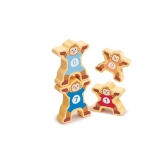 Игрален комплект Hape - Влакче с маймунки