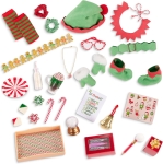 Коледен адвент календар Our Generation - Battat, Аксесоари за кукли