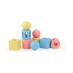 Комплект дрънкалки Hape - Тройни геометрични фигури