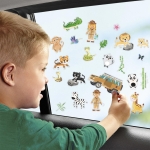 Комплект стикери за стъкло Totum - Дива природа, 55 броя