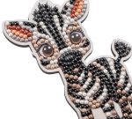 Комплект за диамантена бродерия Craft Buddy - Crystal Art Buddies, Зебра