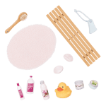 Комплект за кукли  Battat - Our Generation, Вана с аксесоари