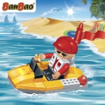 Конструктор BanBao - Лодка, Жълта, 19 части