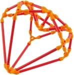 Конструктор от бамбукови пръчки Hape - Flexistix, Креативни конструкции