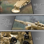Конструктор Qman - Германско оръдие 88mm FlaK, 829 части