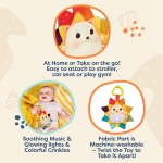 Музикална бебешка играчка Battat - Светещо таралежче