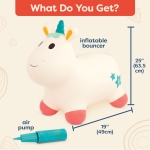 Надуваема играчка за яздене Battat - Еднорог