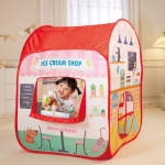 Палатка за игра Hape - Магазин за сладоледи и бургери