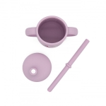 Силиконова чаша със сламка Sassi - Лисица