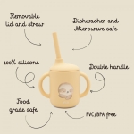 Силиконова чаша със сламка Sassi - Лисица